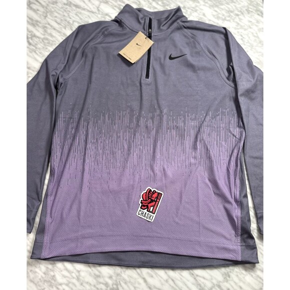 Nike Golf Dri-Fit ADV Tour 1/2 Zip Top Daybreak Purple Men Medium FD5833-509 - Picture 3 of 9